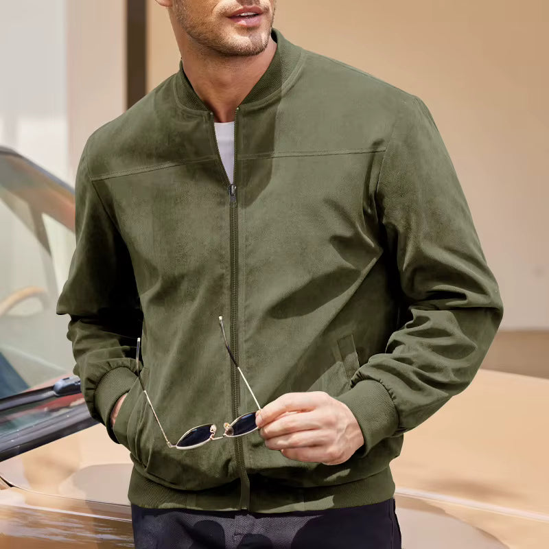 Giubbotto Bomber Vintage Uomo Scamosciato